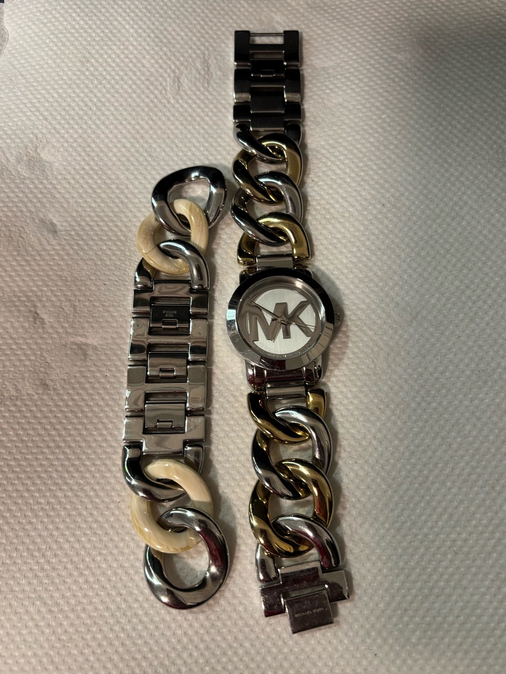 Michael Kors Two-Tone Chain Bracelet Watch
